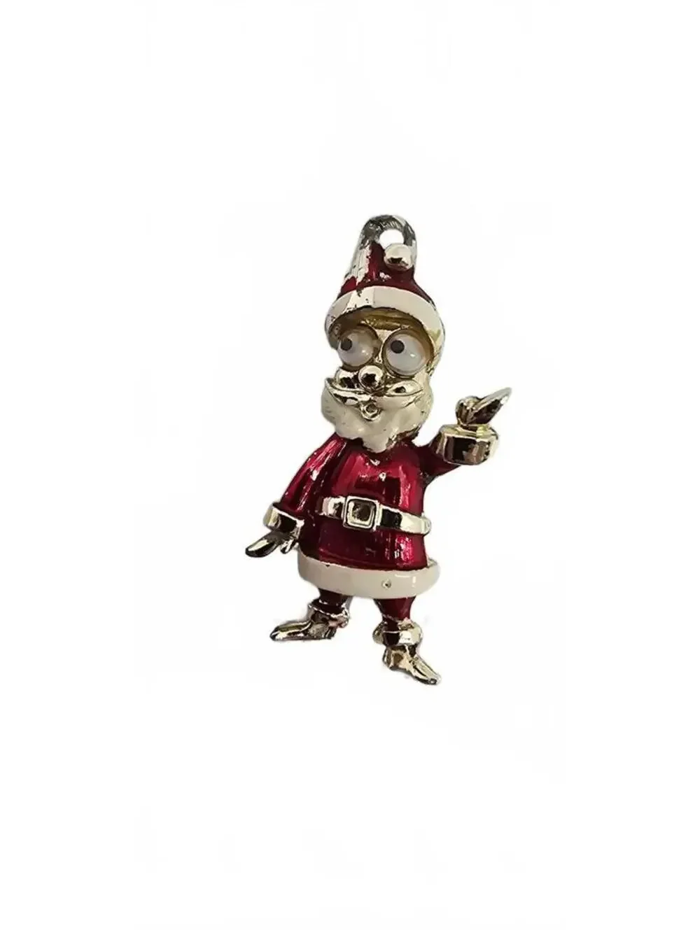 Vintage Cartoon Character Santa Claus Enamel Pin